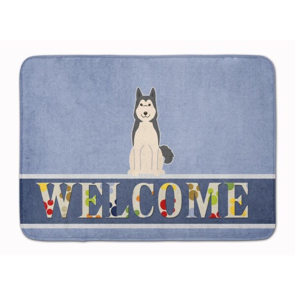 Carolines Treasures West Siberian Laika Spitz Welcome Machine Washable Memory Foam Mat BB5606RUG - main